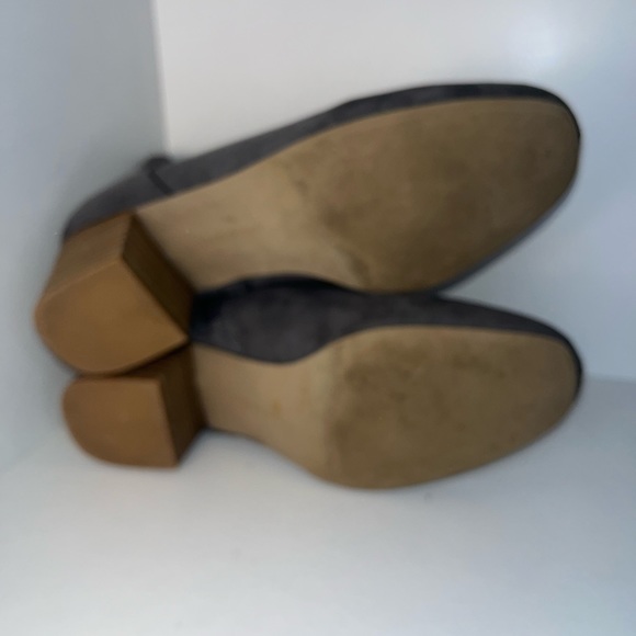 Lane Bryant Bootie Boots Gray stacked heel size 8W - Picture 5 of 8